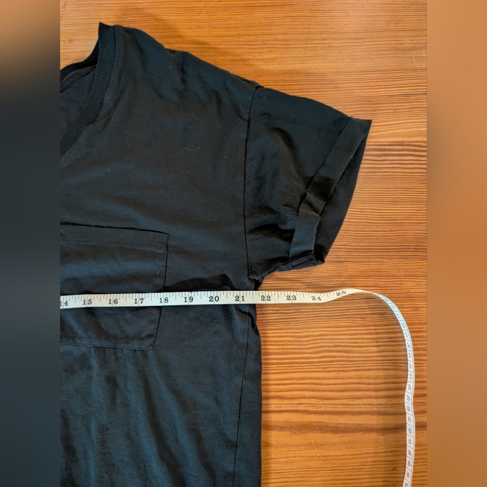 Lou & Grey Supima Cotton Black Tee Size L - Picture 4 of 6